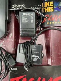 Atari Jaguar Black Console With Controller + Cybermorph - Manual Poster Inserts