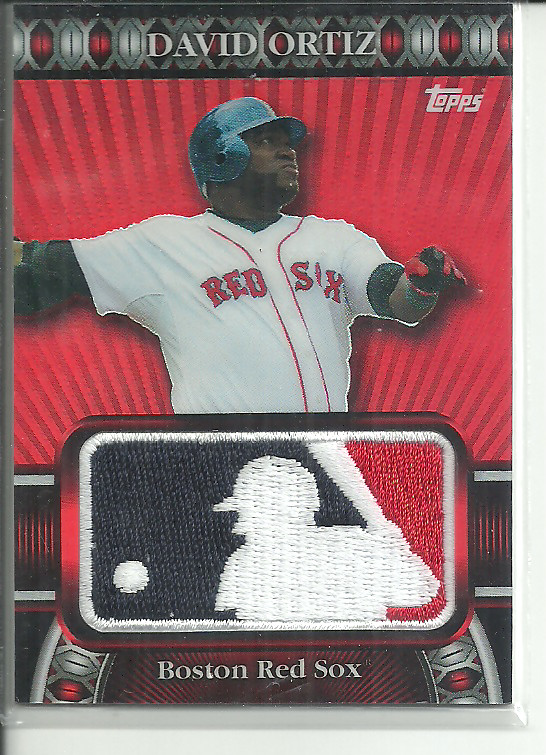 DAVID ORTIZ 2010 TOPPS BASEBALL MLB LOGOMAN PATCH SSP #D/50!!!!!!RARE!!!