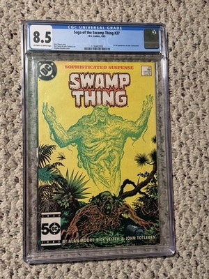 Swamp Thing 37 DC Comics 1985 First John Constantine Appearance CGC 8.5