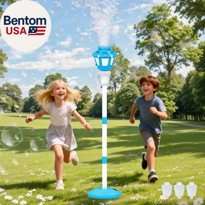 Bubble Machine Maker for Kids, Automatic Bubble Blower with Light & Rechargeable