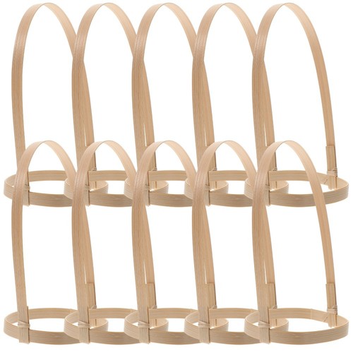 2 Pieces Bamboo Cup Holder Travel Coffee Carriers for Drinks Takeout Creative - - Foto 3 di 12