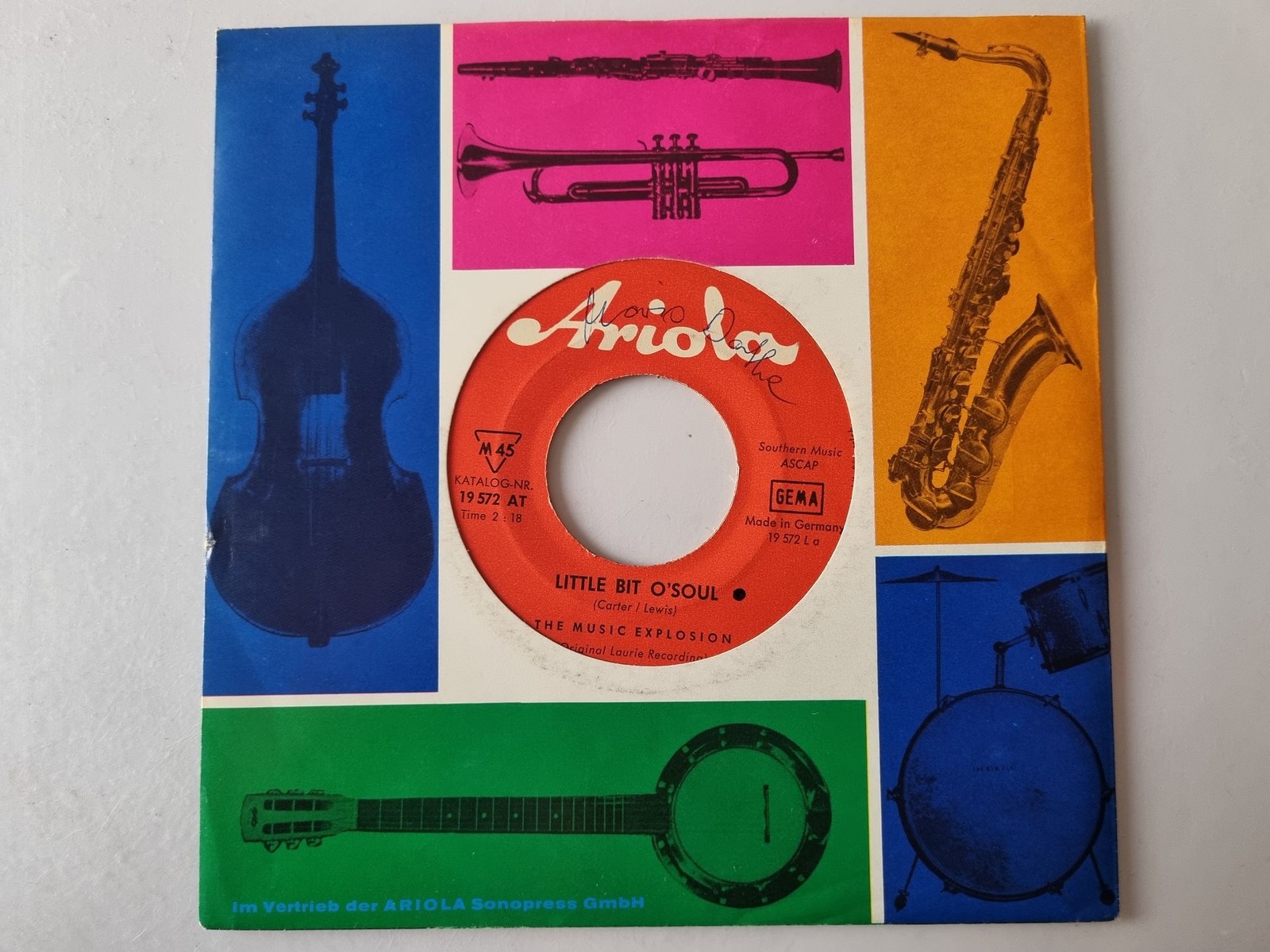 The Music Explosion - Little Bit O'Soul 7'' Vinyl Germany