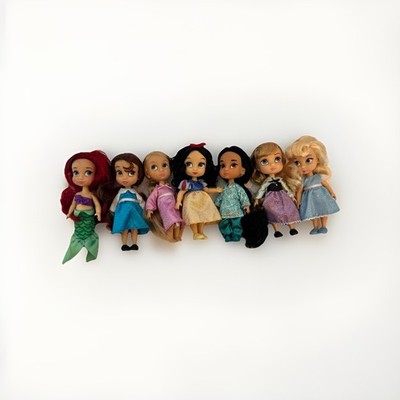 Disney Animators  Collection Mini Doll Lot of 7 Core Princesses (See List Below)
