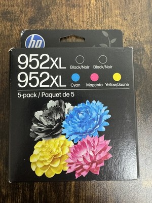 Genuine HP 952 XL 5 Pack High Yield Ink Cartridge Combo 6ZA00AN 952XL exp 2028