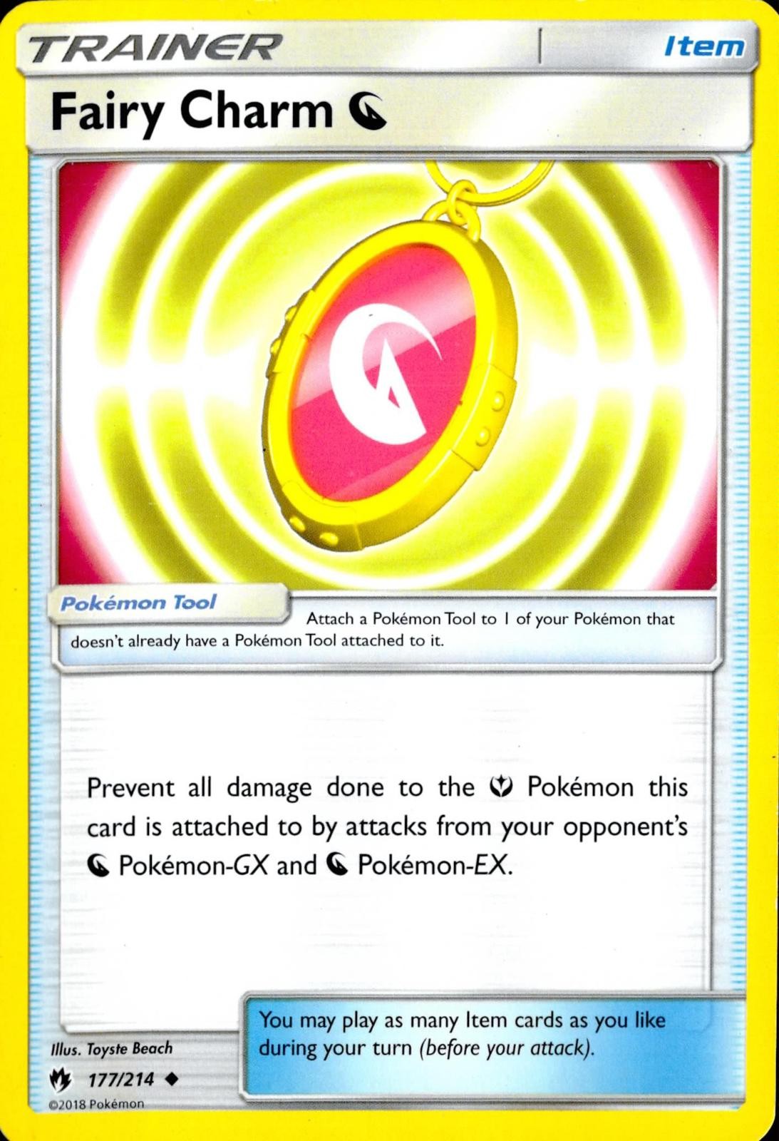 FAIRY CHARM DRAGON 177/214 UNCOMMON LOST THUNDER POKEMON NM