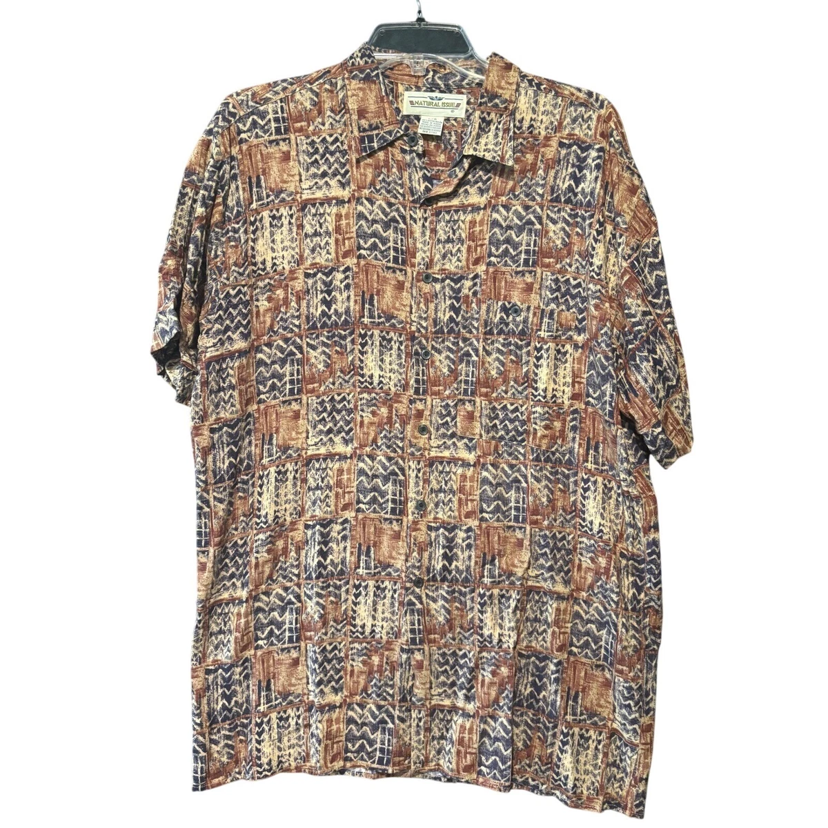 Natural Issue Short Sleeve Casual Button-Down Shirts for Men for