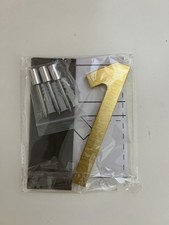 5  Alu Gold Floating House Number 1 Modern Address Sign Mount Hardware Included