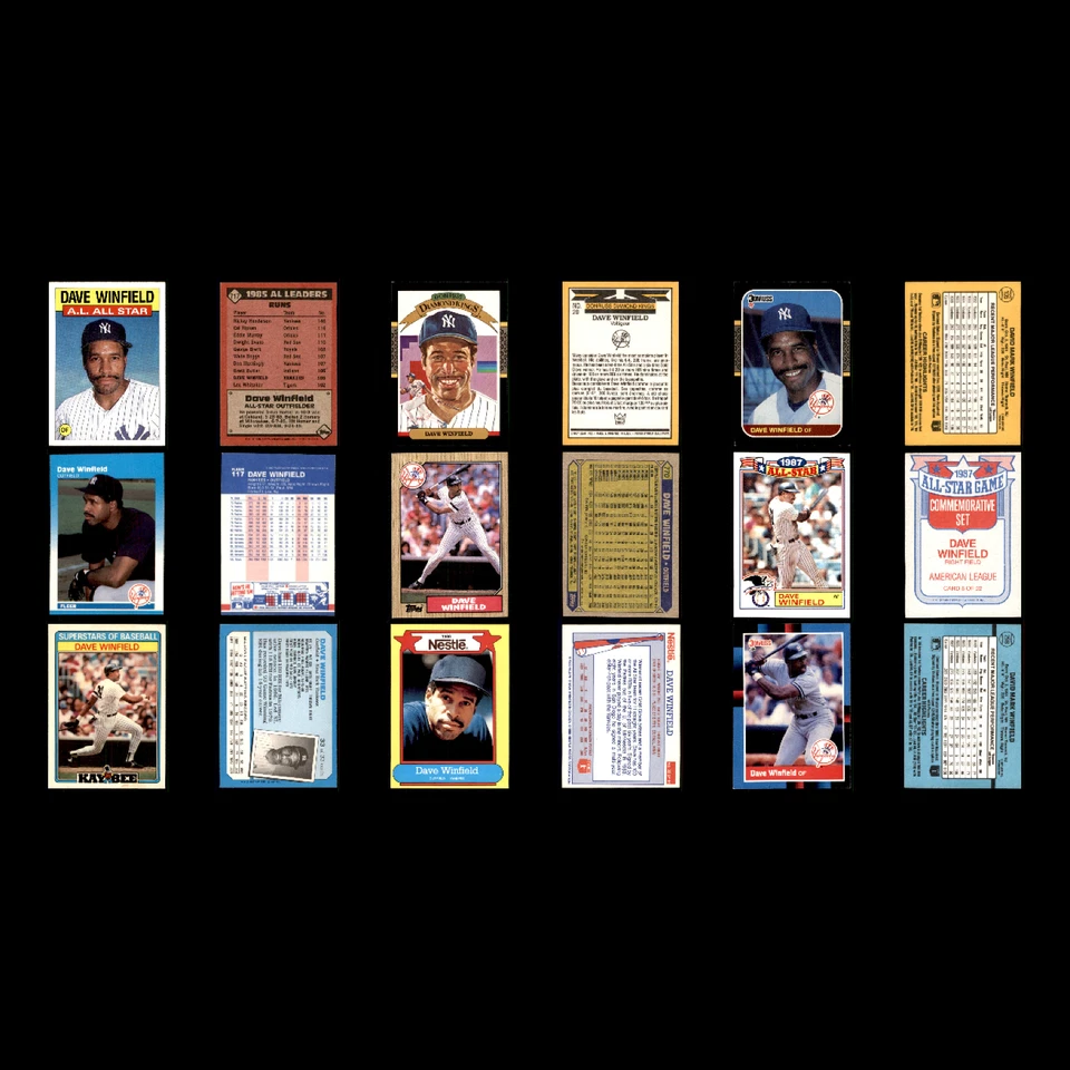Lote 139 tarjetas de béisbol Dave Winfield/Don Baylor 1980 Topps RBI Leaders conjunto MLB Foto 4 de 4