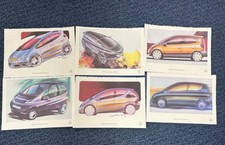 Mercedes A Class Design Prints - 6 Concept ideas in stunning water colour art
