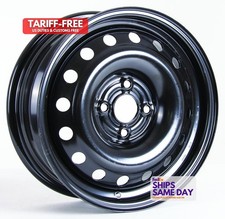 One 15inch Black Steel Wheels 4Lug Rim for Mitsubishi Mirage 2002-2024 rQ9 RTX