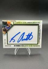 SPENCER ARRIGHETTI AUTO: 2025 Panini Boys Of Summer -Jumbo Acetate Auto -Astros