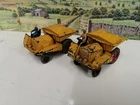 Two Vintage Supertoys Dinky 562 Muir-Hill Dumper Trucks Die-Cast Metal Model Toy