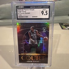 2021-22 NBA Hoops High Court HOLO  #9 Kevin Durant POP 1 Case Hit