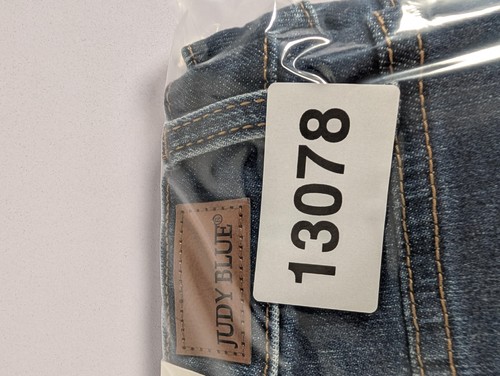 Jeans Judy blu donna 11/30 blu scuro vita alta slim bootcut denim invecchiato - Foto 16 di 16