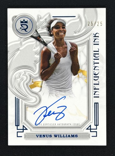 Venus Williams [Blue] #I-VW 2024 Topps Royalty Influential Ink Autograph card