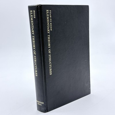 Elementary Theory of Structures by Yuan-Yu Hsieh 1970 Hardcover Prentice-Hall BJ