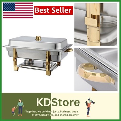 Malibu 8 Quart Stainless Steel Chafer - Stylish & Functional Serving Solution