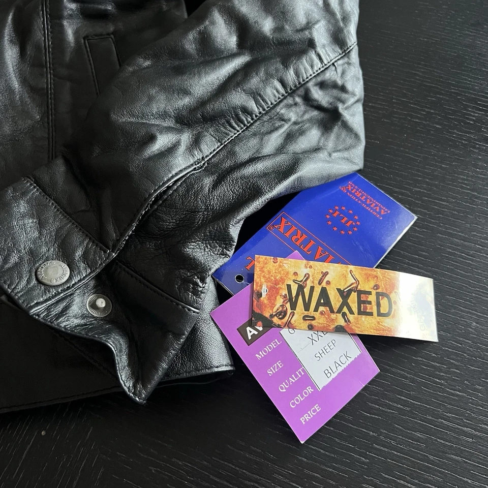 Aviatrix Black Real Soft Leather Bomber Jacket New See Measurements  - Image 3 of 4