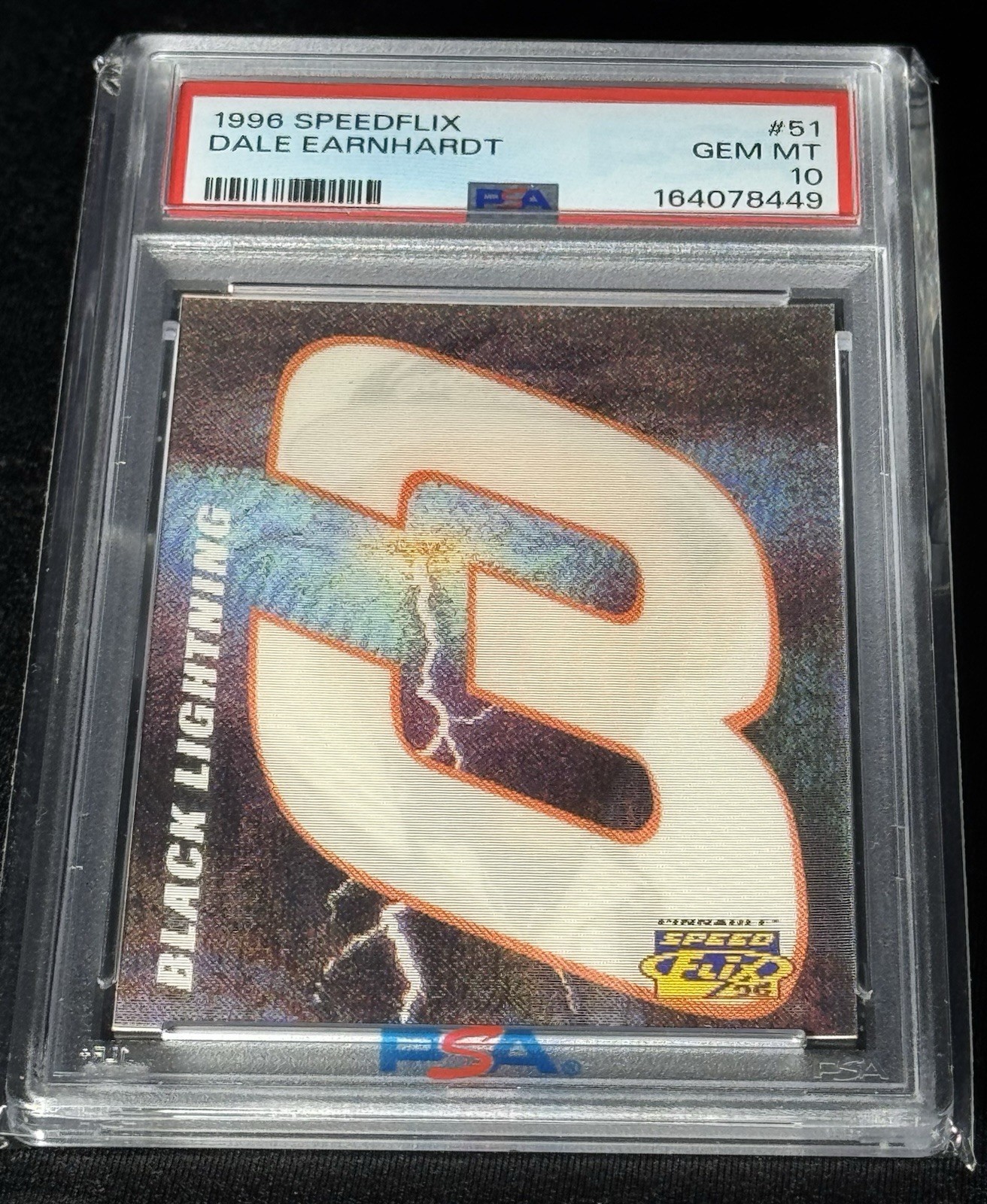 1996 SPEEDFLIX DALE EARNHARDT #51 PSA 10 GEM MINT Holographic Lenticular GOAT view 8