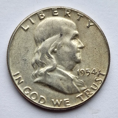 1954 BEN FRANKLIN HALF DOLLAR 90% SILVER
