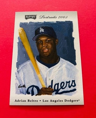 2003 Playoff Portraits Silver #121 Adrian Beltre #/50 - Very Tough Dodger Legend