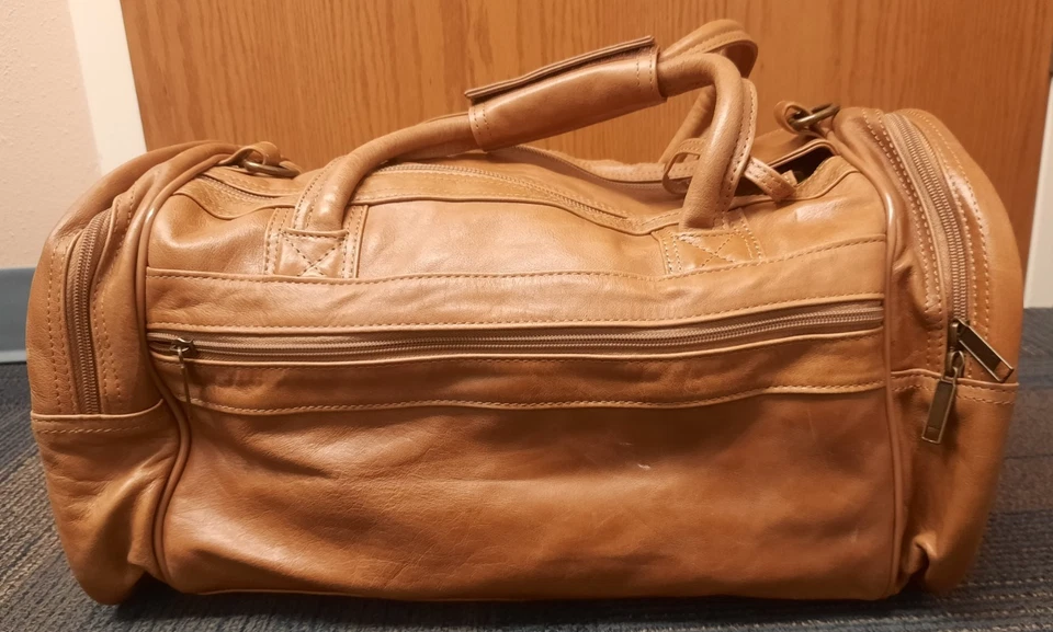 Bolso de Lona de Cuero Tostado - Governor Daugaard's Pheasant Hunt South Dakota 2018 Foto 3 de 4