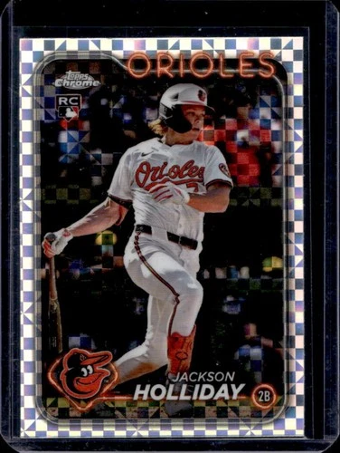 2024 Topps Chrome Update Jackson Holliday RC X-Fractor Rookie #USC200 Orioles
