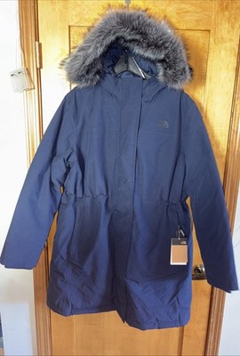 The North Face Women s Arctic Parka  II - XXLarge - Summit Navy Blue