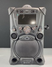 Singing Machine Carnaval SDL9030DB Bluetooth Karaoke w/ Mics   Tested 