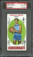 1969 Topps #97 Adrian Smith ROOKIE PSA 8