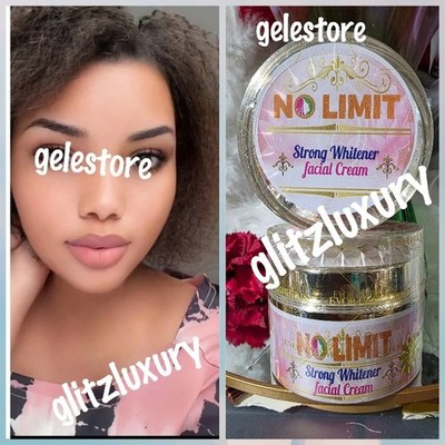 X 1 jar sale: No Limit strong whitener facial cream 75g x 1. TOUGHER SKIN