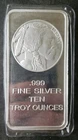 SilverTowne 10oz Silver Buffalo Bar in Plastic