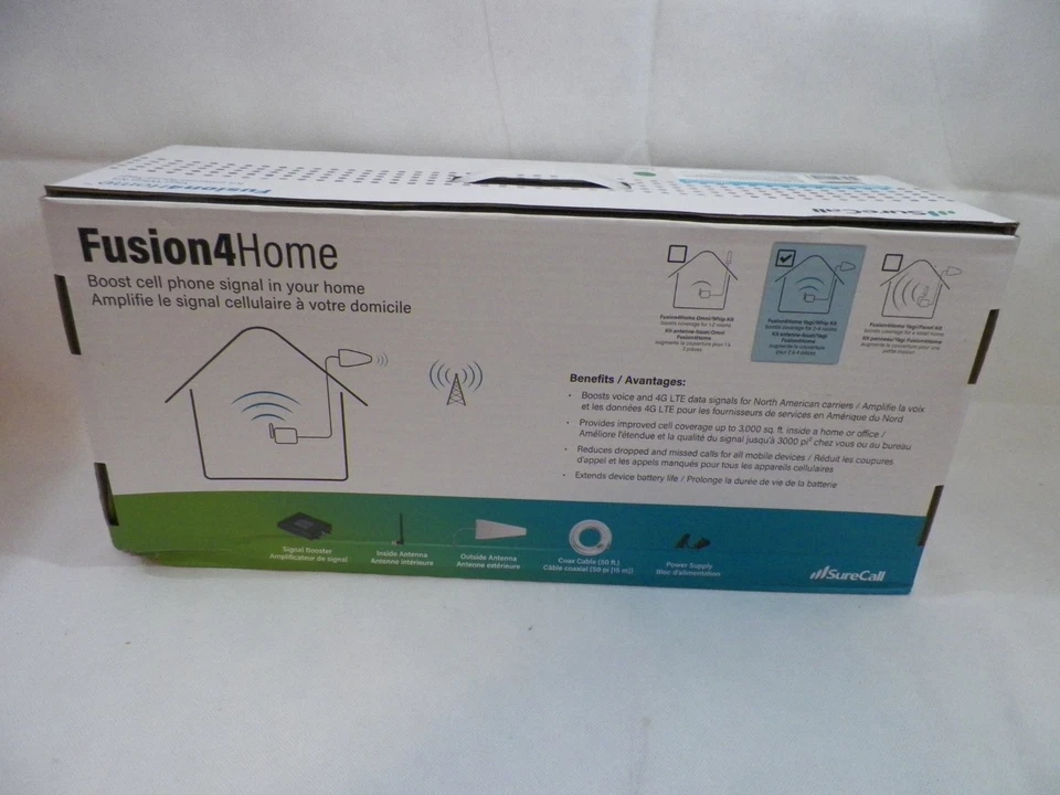 (a) SureCall Fusion4home Cell Phone Signal Booster Kit w/Yagi - SCPOLYH72YRAKIT - Image 3 of 4