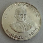 1979  1 Troy Ounce .999  Silver SS Juan Pablo II Mexico Commemorative Coin