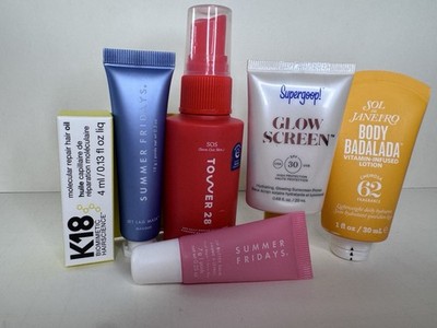 Sephora Travel Bundle Supergoop  K18 Tower 28 Summer Fridays Sol de Janeiro