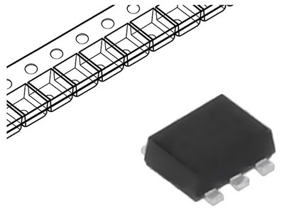 5X PESD5V0L5UV.115 PESD5V0L5UV,115 Diode: TVS Array 6,8V 2,5A 25W SOT666 ESD NEX