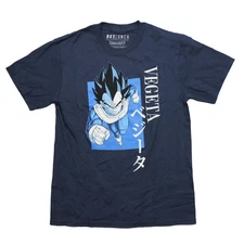 Dragon Ball Z New Adult T-Shirt - Running Blue Vegeta Box Attack