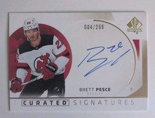 Brett Pesce 2025-26 SP Authentic Curated Signatures Auto  /299 #SPC-BP 