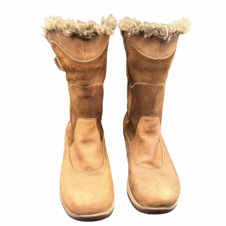 Botas de Invierno Dansko Gamuza Piel de Oveja Suela Vibram Marrón Talla 39 (US 8.5–9) Foto 3 de 4