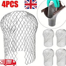 Metal Mesh Gutter Leaf Debris Mud Trap Guards Drain Pipe Cover Downpipe UK