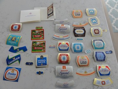 1980's New Unused Beer Labels directly as received from Molson Breweries 