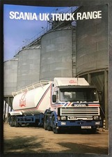 SCANIA UK TRUCK RANGE Commercial Vehicles Sales Brochure Oct 1988 #SGB/CSP/10/88