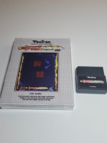 Warrior Vectrex Game with Custom Box and Overlay (Black Cart)
