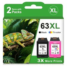  63 63XL Ink Cartridges for HP OfficeJet 3830 3836 4650 5255 ENVY 4512 4520 4528