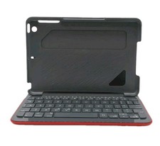 Logitech Y-R0048 Bluetooth Keyboard Case for iPad Mini - Red/Black - NWOB