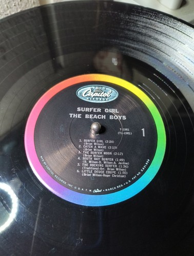 THE BEACH BOYS 1963 LP Surfer Girl CAPITOL MONO T-1981 (Tested) VG To VG+ - Picture 6 of 17