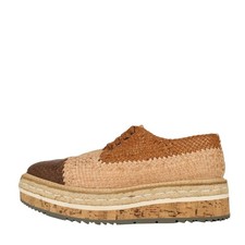 Prada Damen Schuhe Loafers Gr. 38,5 Braun Halbschuhe Mokassins