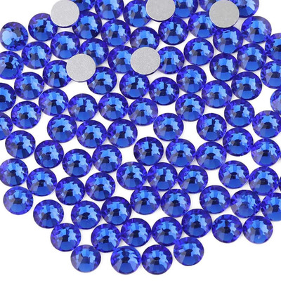 1440Pcs Flat Back Crystal Rhinestones round Gems for Nail Art and Craft Glue Fix