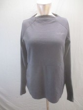 Adidas Size M Womens Black Stretch Long Sleeve Athletic Sport Pull Over 510