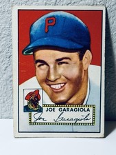 1952 Topps Baseball #227 Joe Garagiola, Pittsburgh Pirates, Red Back, VG/VG+
